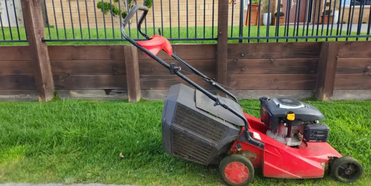 One of my old plastic-bodied mowers