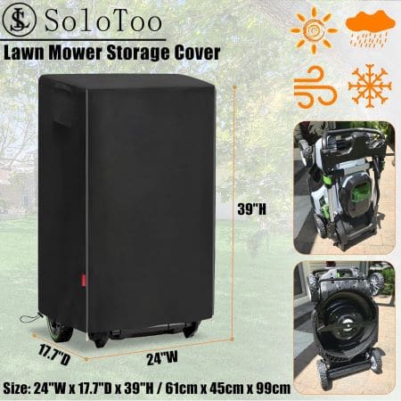 Can you store a lawnmower vertically?